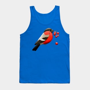 Lovely Red Bird With Fruits Tank Top